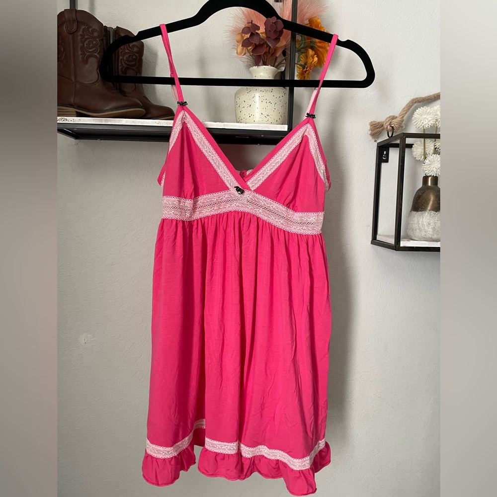 Victoria secret pink night gown mini dress size Medium